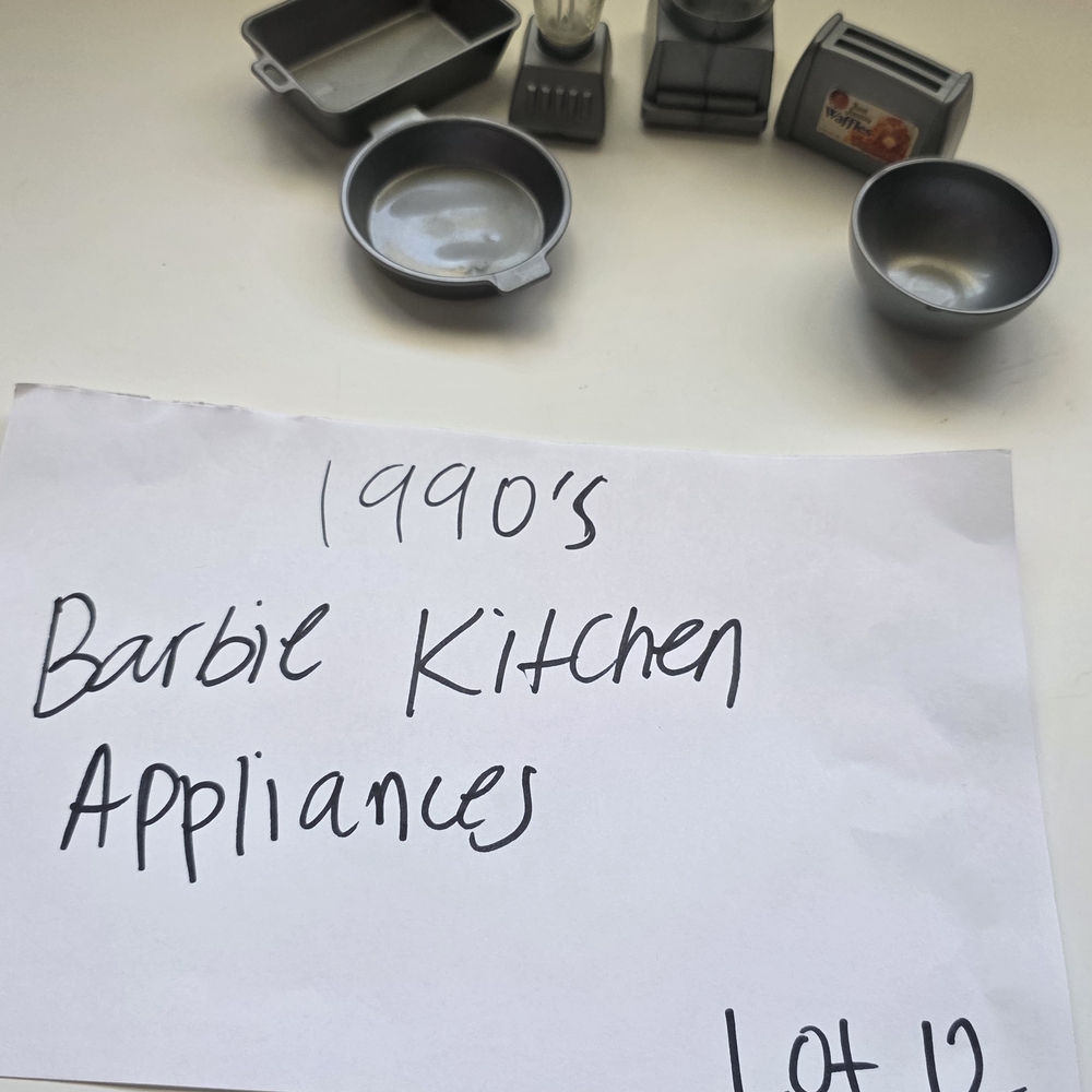 90s Barbie Silver Kitchen Wear